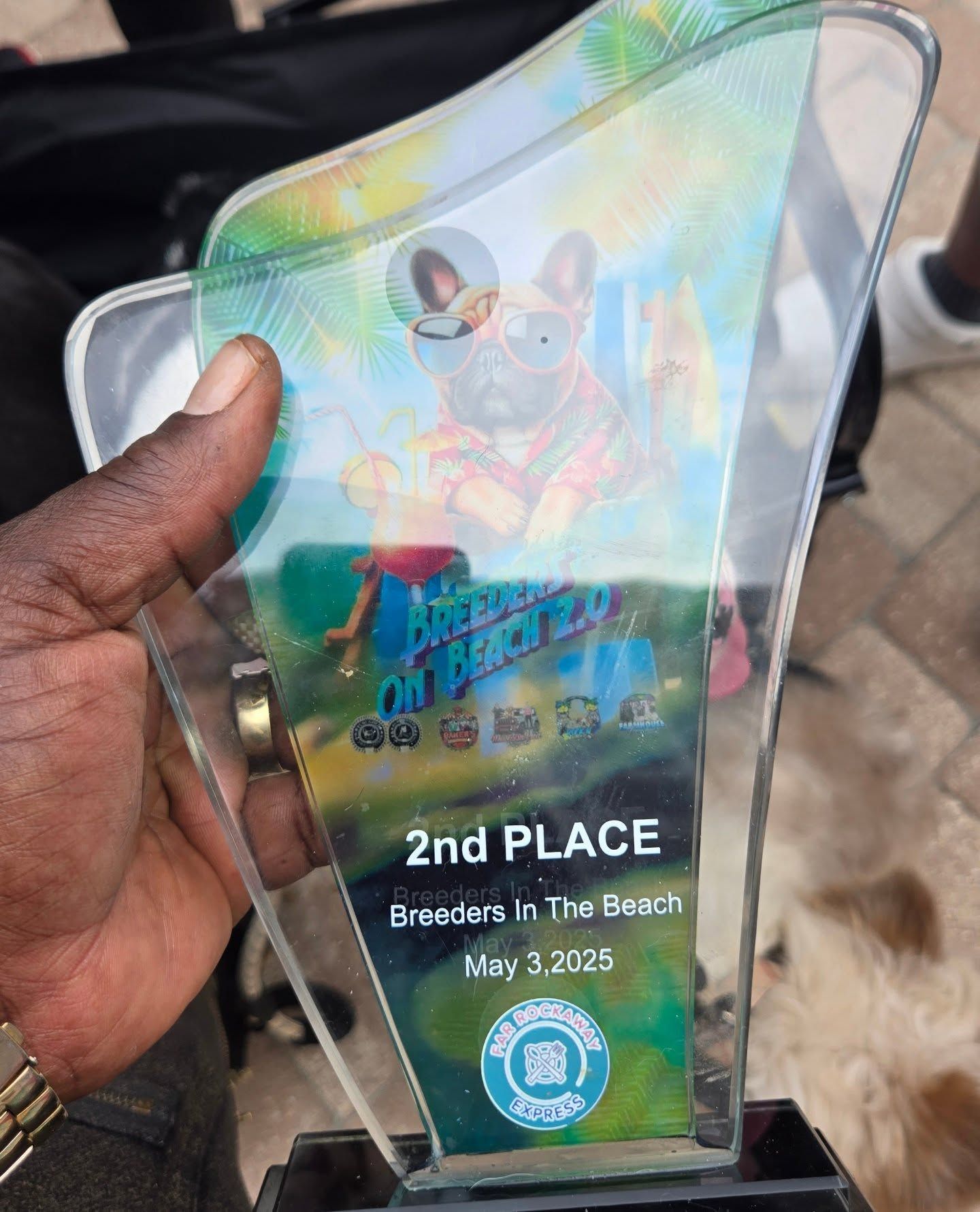 The Breeders on the Beach 2nd place award