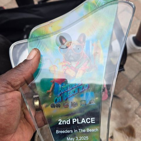 The Breeders on the Beach 2nd place award